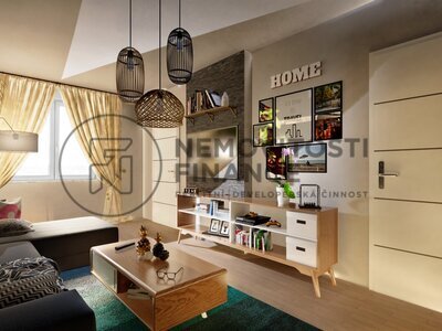 Pronájem bytu 2+1, 54,6 m² se zahradou 220 m², Kaliště (Nadějkov u Milevska)