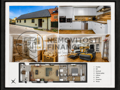 Prodej rodinného domu 2+kk, pozemek 440 m2, po rekonstrukci, Dolní Bukovsko.